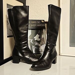 Paul Green leather knee high boots